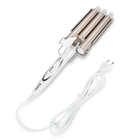 Kemei KM-1010 Trois Stick Curling Iron Hair Curler Curling Stick Water Wave Splint Large Curling Iron Hair Styling Tool