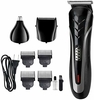 Kemei KM-1419 Tondeuses à cheveux Tondeuse sans fil et rechargeable 3 en 1 Ciseaux de coiffure multifonctionnels Kit de