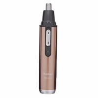 KEMEI KM-6619 110-220V coffre-fort Rechargeable Inoxydable Nose & Ear épilation Trimmer Mute Handy