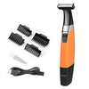 KEMEI Électrique USB Rechargeable Rasoir Barbe Tondeuse Hommes Sans Fil Rasoir Utilisation Humide et Sec Corps Trimer Ho