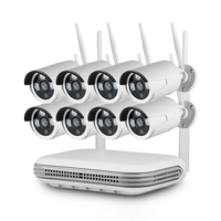 KERUI H.265 8CH WIFI sans fil MINI NVR 3MP système de caméra de sécurité Kit de Surveillance vidéo extérieur détection d