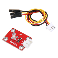 Keyes Brick LED Module déclairage blanc (trou de coussinet) Prise anti-retour Borne blanche Signal numérique