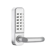 Keyless Mechanical Door Lock Waterproof Non-Power Digital Password Entry Anti-Theft Security for Home Office