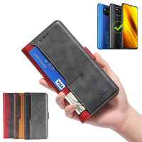 Keyunfei Flip magnétique avec support de fente pour cartes multiples Etui de protection complet en cuir PU antichoc pour