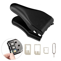 KGX 3 en 1 Miccro / Standard à Nano outil de coupe de carte SIM pour téléphone Mobiile