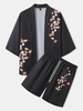 Kimono ouvert sur le devant à imprimé floral pour hommes