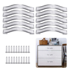 KING DO WAY 10 pièces 96mm cristal diamant porte bouton armoire tiroir tirer poignées