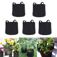 KING DO WAY 5PCS Sacs de culture sans tissu Sac respirant pour plantes de jardin