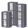 KING DO WAY 8 Packs 90L Large StorageBags Clothes Storage Bins Foldable Closet Organizers Storage Containers with Dura
