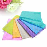 KING DO WAY 8PCS Colorful Tissu en coton à point de vague Tissu en coton tout allumette bricolage