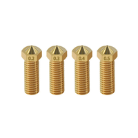 KINGROON E3D Upgrade Brass Nozzle V6 Volcano Heater Block Extruder Nozzle 0.4 0.6 0.8mm 1.75mm Filament 3D Printer