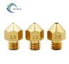 Kingroon M6 Copper Nozzle 1.0mm 1.5mm Larger Diameter Nozzles For 1.75mm 3mm Filament Big Hole Brass Nozzle 3D Printer P