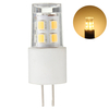 KINGSO G4 1.5W LED Remplacement de lampoule halogène Blanc chaud 2800-3200K 150LM Non dimmable 13 SMD 2835 Omnidire