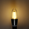 KingSo LED Ampoule à filament Blanc chaud/Lumière blanche 550LM E12 Lampe à base de candélabre 5.5W Remplacement à incan