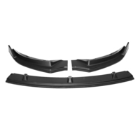 Kit 3Pcs daile de spoiler de corps de lèvre avant de voiture noire mate pour Tesla modèle 3 2016-2019