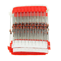 Kit assorti de diodes zener de 1250 pièces 25 valeurs 1W Assortiment de 3V à 33V