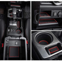 Kit daccessoires de doublure de tasse / porte / Console 27 pièces tapis de rangement de Console pour Toyota 4Runner
