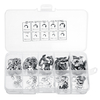 Kit dassortiment de circlips de type E avec anneau darrêt,  anneau de retenue,  200 pièces,  acier inoxydable 1.5