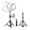 Kit déclairage annulaire Selfie 10 pouces 3 modes déclairage alimenté par USB avec support de téléphone
