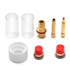 Kit déconomiseur dessence de tasse de torche de soudure de TIG de 8pcs 1/16 pouces pour la série de WP-17/18/2