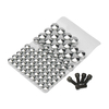 Kit décrou de couvercle de capuchons de boulon chromé 75 pièces pour Harley Davidson FLT-FLH