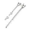 Kit de balustrade de câble dacier Jaw Swage Fork Eye Bolt Terminal Turnbuckle Saddle
