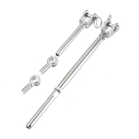 Kit de balustrade de câble dacier Jaw Swage Fork Eye Bolt Terminal Turnbuckle Saddle