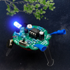Kit de bricolage de robot mobile photosensible Lampe respiratoire en vrac Kit de formation électronique intéressant