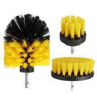 Kit de brosse à récurer électrique pour perceuse électrique 3 pièces / ensemble pour nettoyer la baignoire de cuisine
