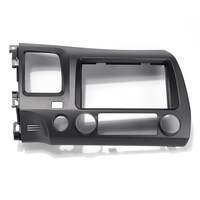 Kit de cadre de tableau de bord de radio stéréo de voiture double 2 Din avec faisceau de câbles pour Honda Civic 2006-20