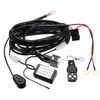 Kit de câblage 12V avec émetteur de télécommande sans fil pour guide optique SUV 2Lead à barre lumineuse LED