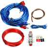 Kit de câblage damplificateur de voiture 1500w Kit de fusibles AGU de câble dalimentation audio Subwoofer AMP