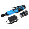 Kit de clé à cliquet électrique sans fil 3/8 `` 18 V outil de clé à angle droit à 90 ° avec 2 Batterie