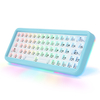 Kit de clavier mécanique à 63 touches RGB Triple Mode Siège darbre remplaçable à chaud 2.4G Bluetooth filaire sans