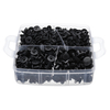 Kit de clips de corps de garniture 625 pièces Rivets Fixation de panneau de porte de retenue + dissolvant