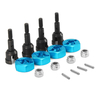 Kit de conversion de roues de course sur route pour RC 1/18 Wltoys A959 A969 A979 bleu / rouge / or / titane