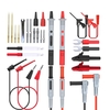 Kit de cordons de test pour multimètre en silicone P1308D,  jeu de sondes pointues de précision plaquées or remplaçables, 