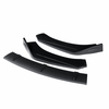 Kit de corps de protecteur de lèvre de pare-chocs avant noir mat avec spoiler pour Hyundai Veloster 2013-2017