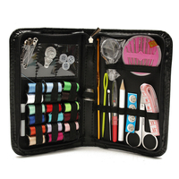 Kit de couture multifonctionnel ensemble fil enfileur aiguille ruban mesure de stockage en ciseaux
