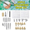 Kit de fer à souder 29 pièces avec tête de conversion et pochoir en acier cuivré