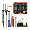 Kit de fer à souder Handskit Digital Fer à souder électrique Pompe à dessouder Outils de soudage avec interrupteur On-Of