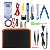 Kit de fer à souder électrique 20 en 1 60W ensemble doutils de soudage à température réglable 110V 220V