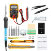 Kit de fer à souder électrique 60W stylo à bois 9V multimètre LCD outils de soudage US prise