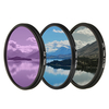 Kit de filtres dobjectif pour appareil photo,  ensemble UV CPL FLD 3 In 1 Bag for Canon pour Other Digital 1