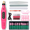 Kit de forage de lime à ongles électrique portable meuleuse de polissage stylo de gravure manucure pédicure ensemble de