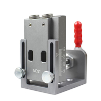Kit de gabarit de trou de poche localisateur de foret serrage rapide oblique pour menuiserie étape foret 9mm ensemble po