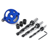 Kit de gabarit de trou Guide de travail du bois Localisateur de trou droit Positionneur vertical