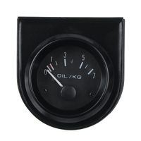 Kit de jauge de pression dhuile de cadrans de voiture de 2 pouces 52mm 0-7kg / cm jaune LED universel léger