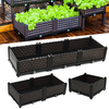 Kit de lit de jardin surélevé jardinière en plastique extérieure intérieure boîte de culture pour légumes frais herbes f