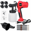 Kit de machine de pulvérisateur à main sans air pour pistolets à peinture électriques 800W Air avec 4 buses